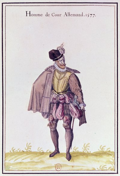 Deutscher Höfling, 1577 von French School